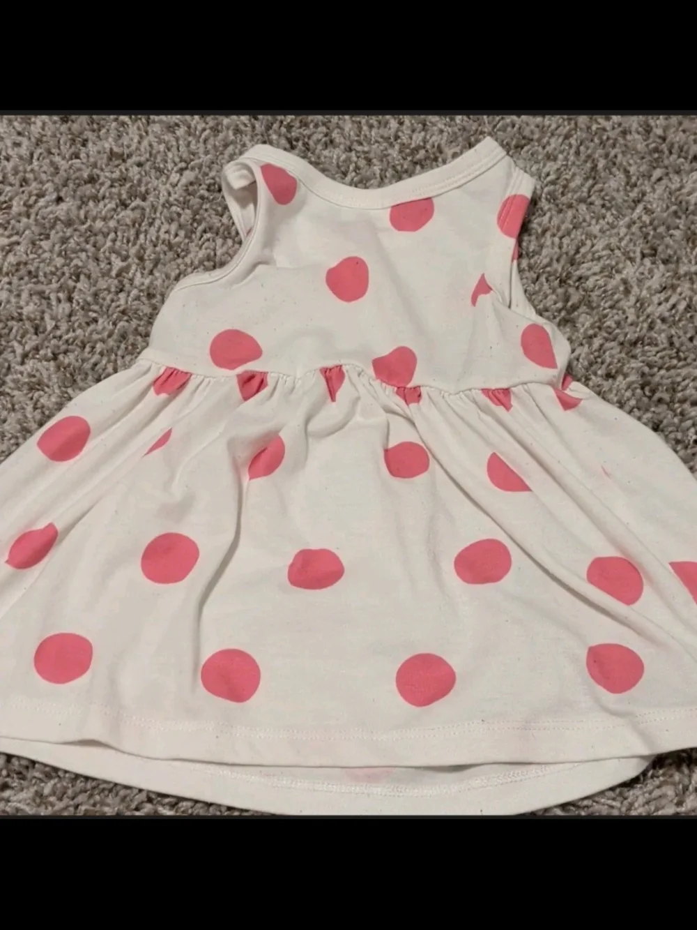 Disney White and Pink Polka Dot Minnie Dress